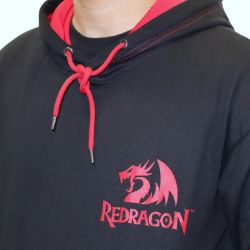 Picture of REDRAGON HOODIE WITH FRONT and BACK LOGO - BLACK - XLARGE