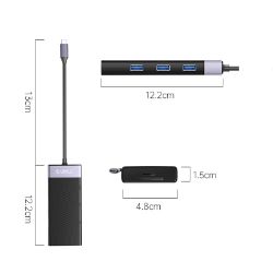 Picture of ORICO 10 Port USB-C|PD HUB2XUSB|HDMI|VGA|TF