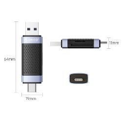 Picture of ORICO CARD READER USB3.0á DUAL OUTPUT