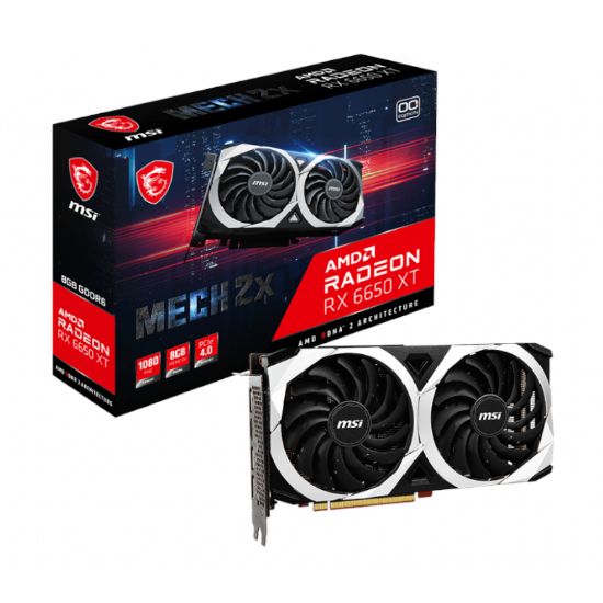 Picture of MSI Radeon RX6650 XT MECH 2X 8G OC GDDR6 128-Bit Graphics Card