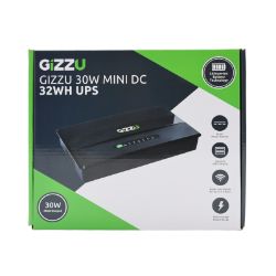 Picture of GIZZU 30W 32Wh 8800mAh Mini DC UPS - Black