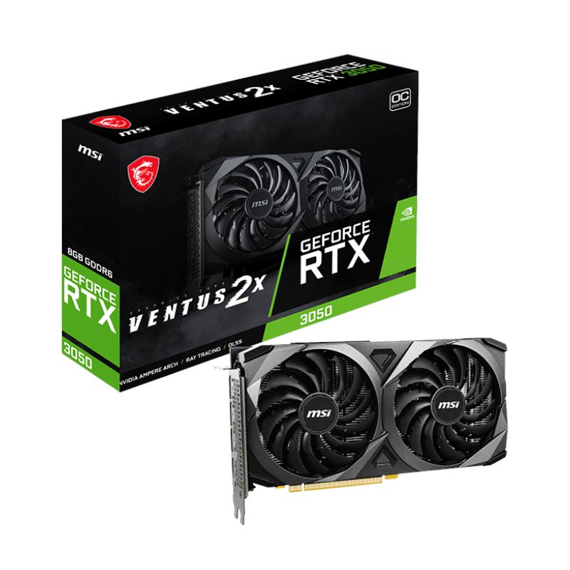 Picture of MSI Nvidia GeForce RTX 3050 VENTUS 2X 8G OC 128-Bit Graphics Card