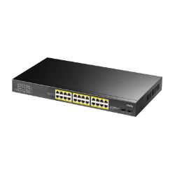 Picture of Cudy 24-Port BASE-T Gigabit|2-Port Gbe BASE-X SFP|PoE+ 200W Differential Mode 2KV, ESD 15KV, 300W Internal, Ver 2.0