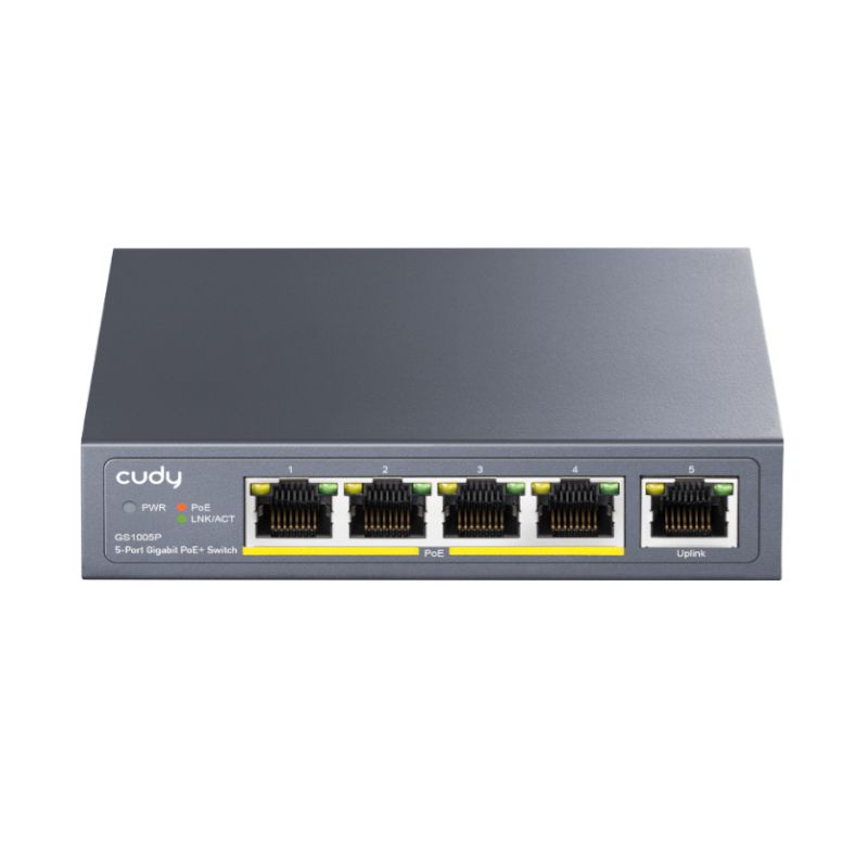 Picture of Cudy 5-Port Gigabit PoE+ Unmanaged Switch