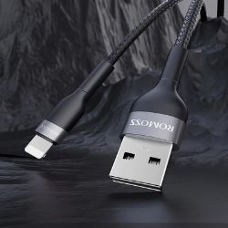 Picture of Romoss USB to Lightning 1m Cable Black