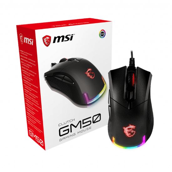 Picture of MSI Clutch GM50 7200DPI RGB Gaming Mouse - Black