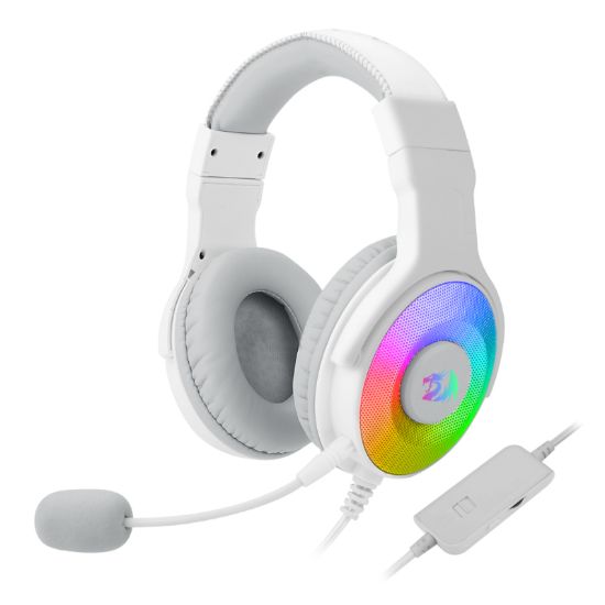 Picture of REDRAGON Over-Ear PANDORA USB RGB Gaming Headset - White