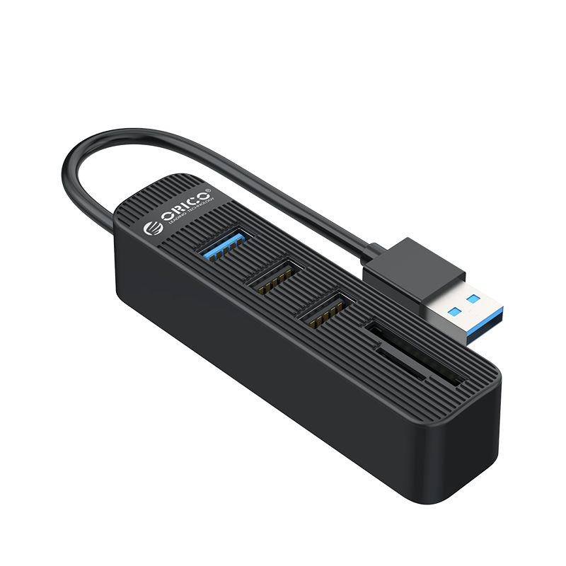 Picture of ORICO USB3.0 to 1x USB 3.0 | 2x USB2.0 + SD|TF HUB BK