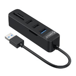 Picture of ORICO USB3.0 to 1x USB 3.0 | 2x USB2.0 + SD|TF HUB BK