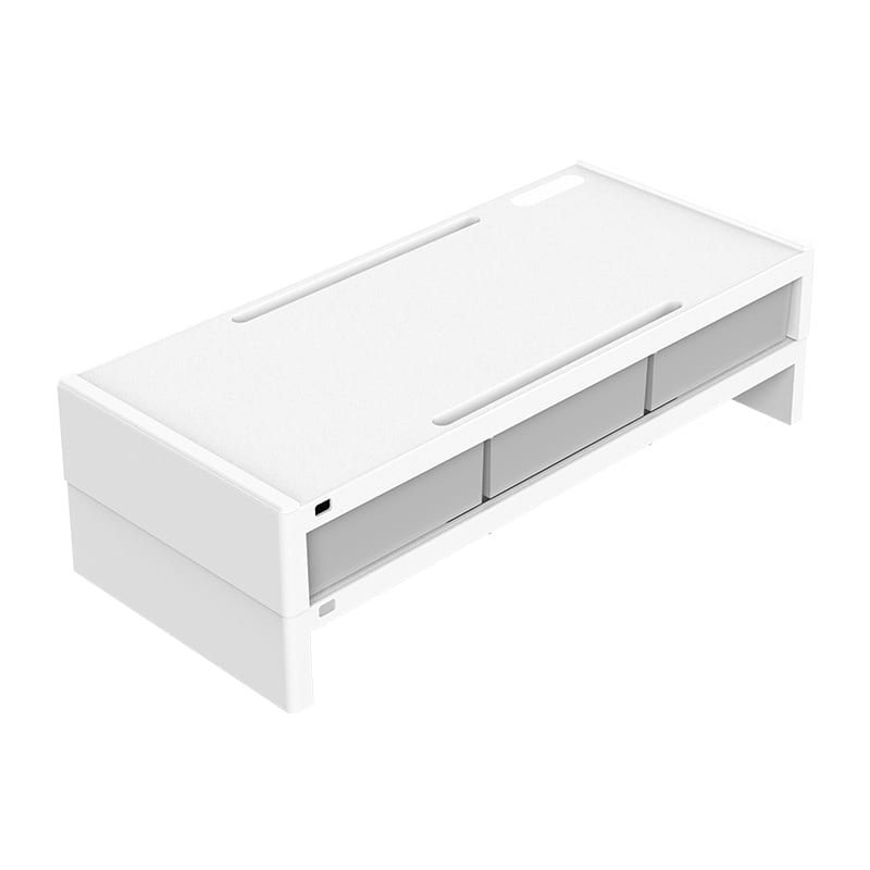 Picture of ORICO 14cm Desktop Monitor Stand with Drawers - White