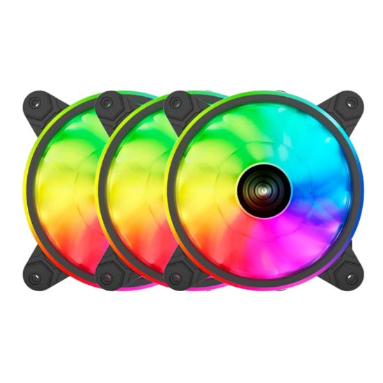 Picture of Raidmax NV-T120FBR3 120mm 3Pin ARGB 3Pack Case Fan