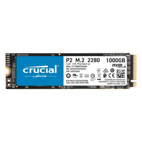 Picture of Crucial P2 1TB 3D PCIE NVME M.2 SSD