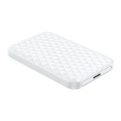 Picture of ORICO 2.5" 5Gbps|USB3.0|Diamond Pattern Design|Supports up to 4TB - Hard Drive Enclosure - White