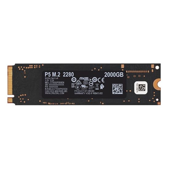 Picture of Crucial P5 2TB M.2 NVMe 3D NAND SSD