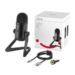 Picture of Fifine K678 Broadcasting Uni-Directional Cardioid Studio Condenser Microphone - Black