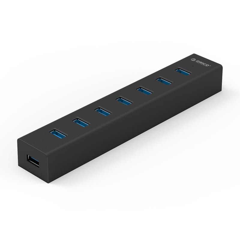 Picture of ORICO 7 Port USB3.0 Aluminium Hub - Black