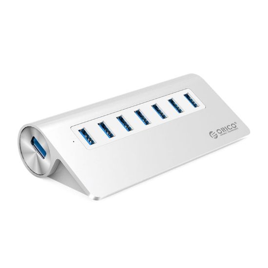 Picture of ORICO 7 Port USB3.0 Hub Aluminium - Silver