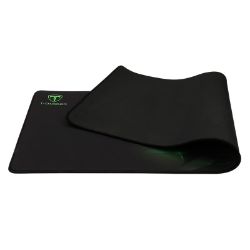 Picture of T-Dagger Geometry Large Size 780mm x 300mm x 3mm|Speed Design|Printed Gaming Mouse Pad Black and Green