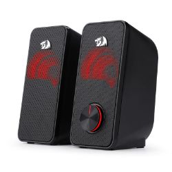 Picture of REDRAGON 2.0 Satellite Speakers STENTOR 2x3W RED LED 3.5mm - Black