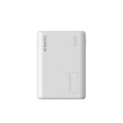 Picture of Romoss Simple 10 10000mAh Input: Type C|Lightning|Micro USB|Output: 2 x USB Power Bank - White