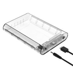 Picture of ORICO 3.5" USB3.0 External HDD Enclosure Transparent