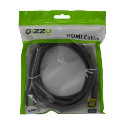 Picture of GIZZU High Speed V2.0 HDMI 3m Cable with Ethernet Polybag