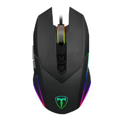 Picture of T-Dagger Lieutenant 8000DPI 10 Button|180cm Cable|Ambi-Design|RGB Backlit Gaming Mouse - Clear Black