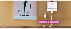 Picture of ORICO 7 Slot Desktop Cable Clip - Pink